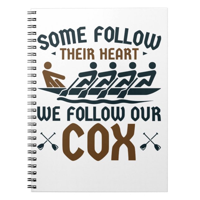 Caderno Espiral Engraçado Equipe de Remoção Coxswing Seguimos Noss (Frente)