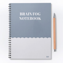 Caderno Espiral Engraçado Esquecimento do Cérebro Voando para Faze