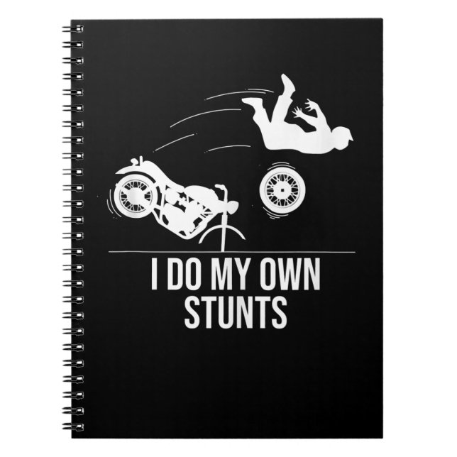 Caderno Espiral Engraçado, Eu Faço Minhas Próprias acrobacias Lega (Frente)