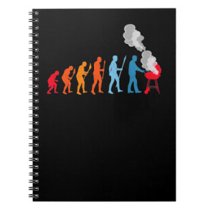 Caderno Espiral Engraçado Evolução Do CHURRASCO Barbecue Grill Mea