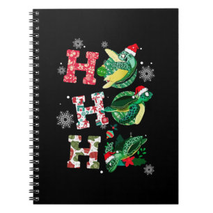 Caderno Espiral Engraçado Feliz Natal HO HO Papais noeis de Tartar
