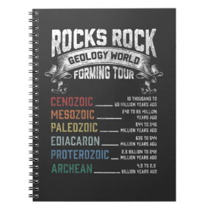 Caderno Espiral Engraçado Geology Rock Formando Humor Geologista