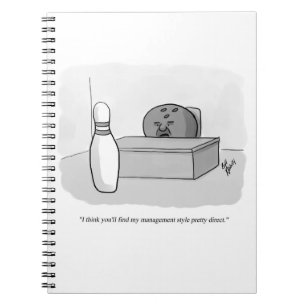 Caderno Espiral Engraçado gerenciamento e liderança - Humor de d