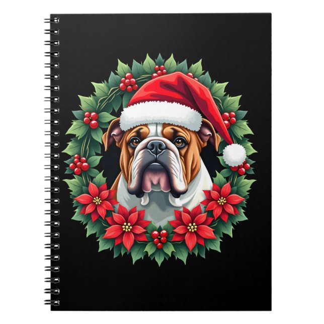 Caderno Espiral Engraçado Natal - Tanque Inglês (Frente)