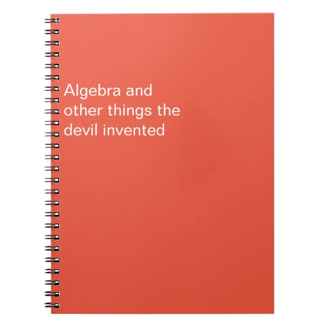 Caderno Espiral Engraçado O Diabo Inventou (Frente)