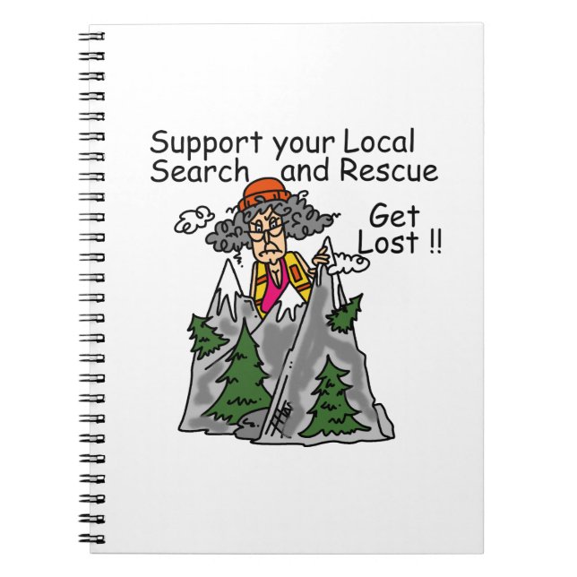 Caderno Espiral Engraçado Perder (Frente)