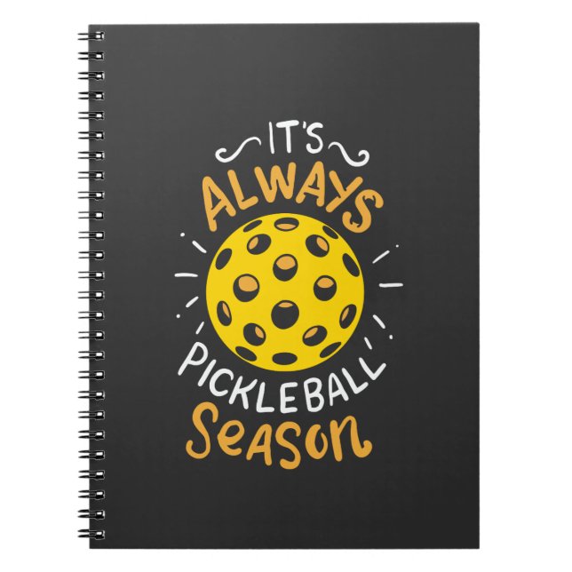 Caderno Espiral Engraçado Pickleball (Frente)