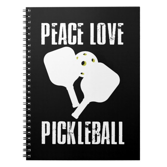 Caderno Espiral Engraçado Pickleball (Frente)