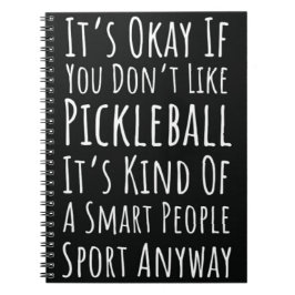Caderno Espiral Engraçado Pickleball Lover Oferece Humor E Conside