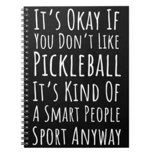 Caderno Espiral Engraçado Pickleball Lover Oferece Humor E Conside