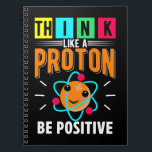 Caderno Espiral Engraçado Proton Humor Physicist Science<br><div class="desc">Engraçado Proton Humor Physicist Science. Física Quântica Bonita Citou.</div>