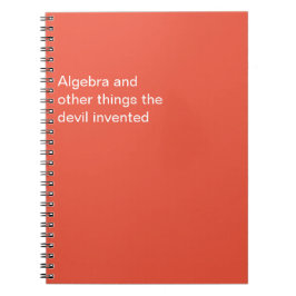 Caderno Espiral Engraçado que o diabo inventou
