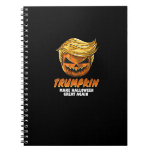 Caderno Espiral Engraçado Trumpkin Torne O Excelente De Halloween