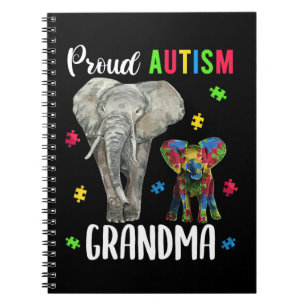 Caderno Espiral Engraçado Vovô Autismo Camisa De Consciência Pa