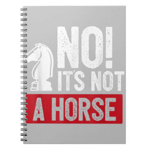 Caderno Espiral Engraçado Xess King Castling Design