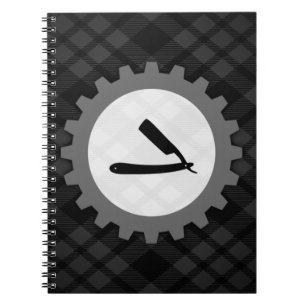 Caderno Espiral engrenagem do barbeiro