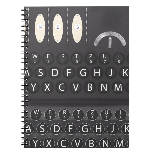 Caderno Espiral Enigma Machine (Frente)