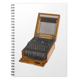 Caderno Espiral Enigma Machine