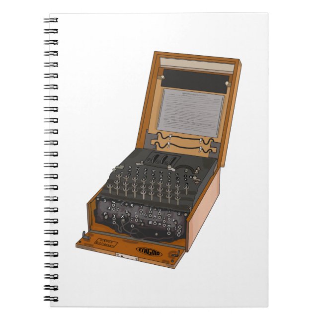 Caderno Espiral Enigma Machine (Frente)