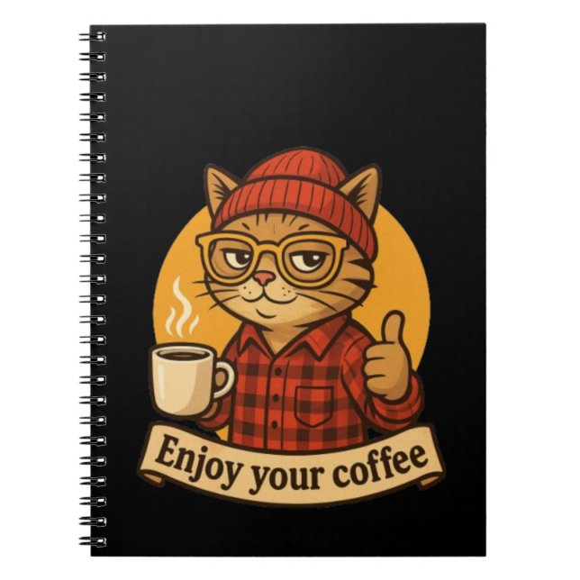 Caderno Espiral Enjoy Your Coffee (Frente)