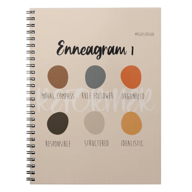 Caderno Espiral Enneagrama 1 (Frente)