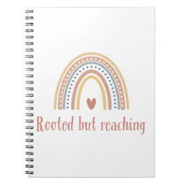 Caderno Espiral Enraizado mas alcançando - Design de crescimento e