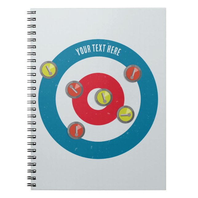 Caderno Espiral enrolação de caroços e pedras de enrolação (Frente)