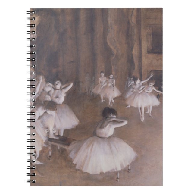 Caderno Espiral Ensaio no palco, 1874 do balé de Edgar Degas | (Frente)