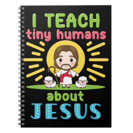 Caderno Espiral Ensinei Humanos Pequenos Sobre Jesus Cristão