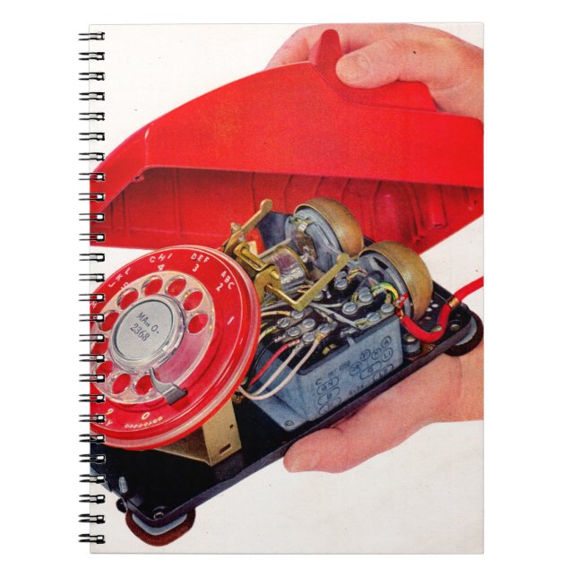 Caderno Espiral entranhas telefônicas reveladas (Frente)