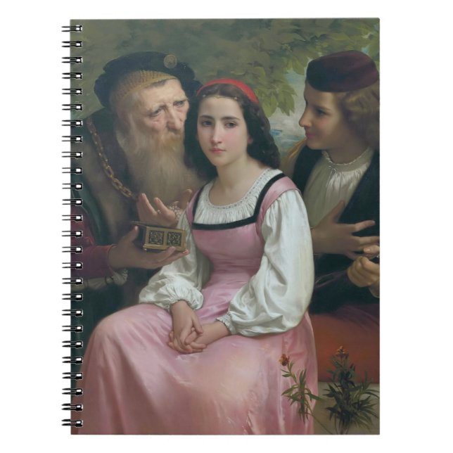 Caderno Espiral Entre Riches e Amor (por Bouguereau) (Frente)