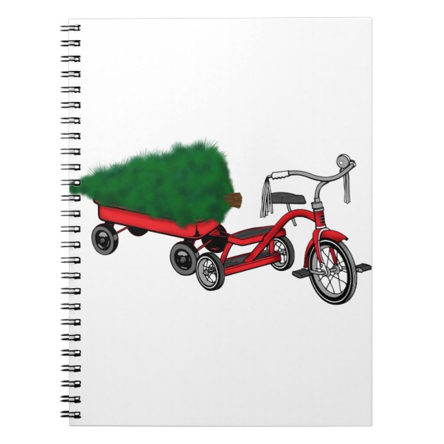 Caderno Espiral entrega da árvore de natal (Frente)