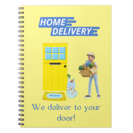 Caderno Espiral Entrega inicial do driver de entrega à porta