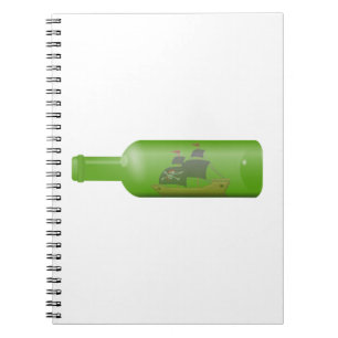 Caderno Espiral Entregar numa garrafa