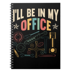 Caderno Espiral Entreposto de artesão Retro Oficina Mecânica dos