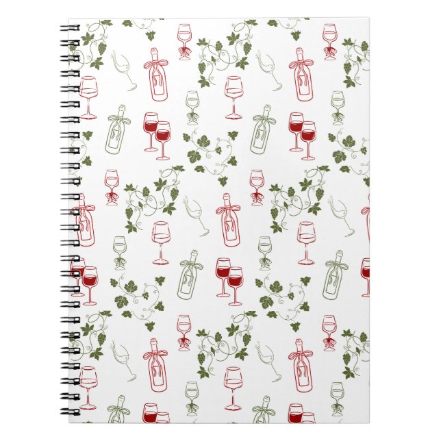 Caderno Espiral Envelhecendo Como Um Bom Vinho (Frente)