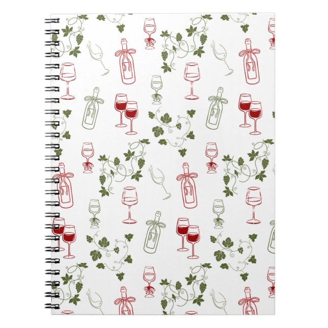 Caderno Espiral Envelhecendo Como Um Bom Vinho (Frente)