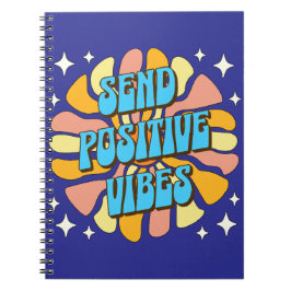Caderno Espiral Enviar Vibrações Positivas