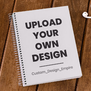 Caderno Espiral Envie Seu Próprio Design Aqui   Modelo Personaliza