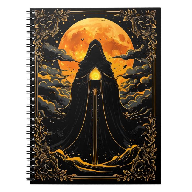 Caderno Espiral Envolto pela Lua (Frente)