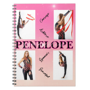 Caderno Espiral Envolvimento de Fotografias Rosa 4 Envolvidas
