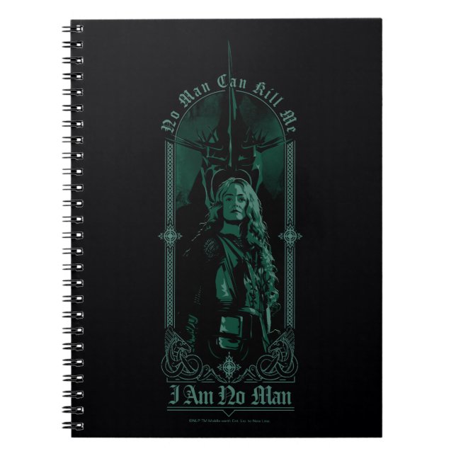 Caderno Espiral Éowyn Vs SAURON™ "I Am No Man" Rohan Graphic (Frente)