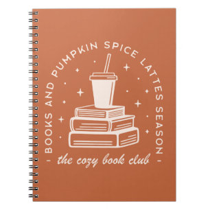 Caderno Espiral Época de Especiarias de Livros e Pumpkin