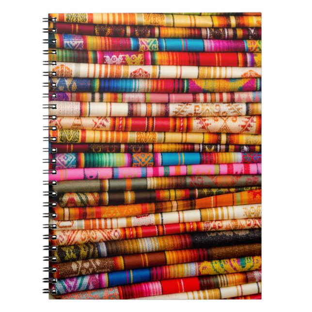 Caderno Espiral Equador, Área de Quito, Mercado de Artesanato Otav (Frente)