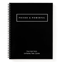 Caderno espiral equilibrado e poderoso
