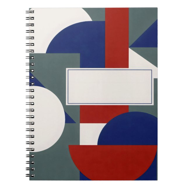 Caderno Espiral Equilíbrio Moderno — Abstrato Personalizável (Frente)