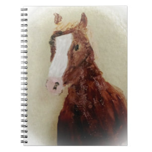 Caderno Espiral Equine Art Brown Horse