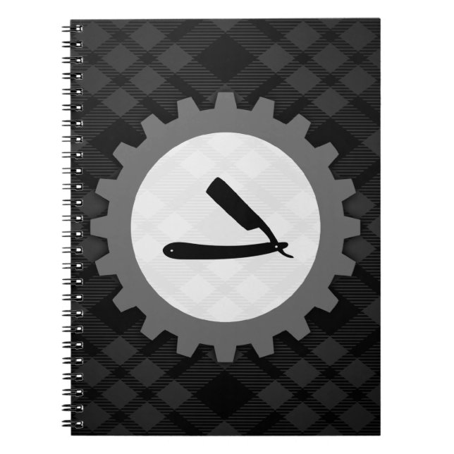 Caderno Espiral equipamento de barbearia (Frente)