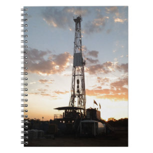 Caderno Espiral Equipamento de perfuração ocidental de Texas