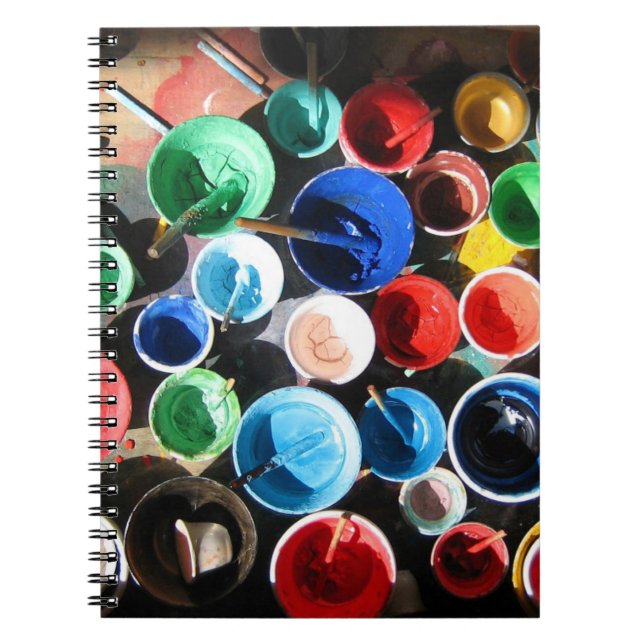 Caderno Espiral Equipamento de pintura tibetano (Frente)